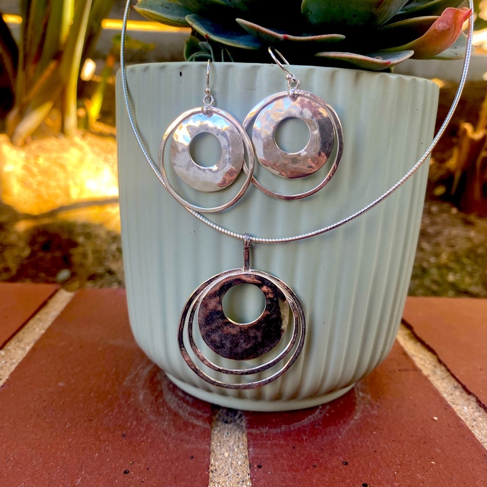 Silpada Hammered Sterling Silver Set
